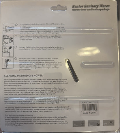 Senior Sanitary Wares Handheld Shower Head Hose Holder Chrome X6222018 - Lumi and Leo