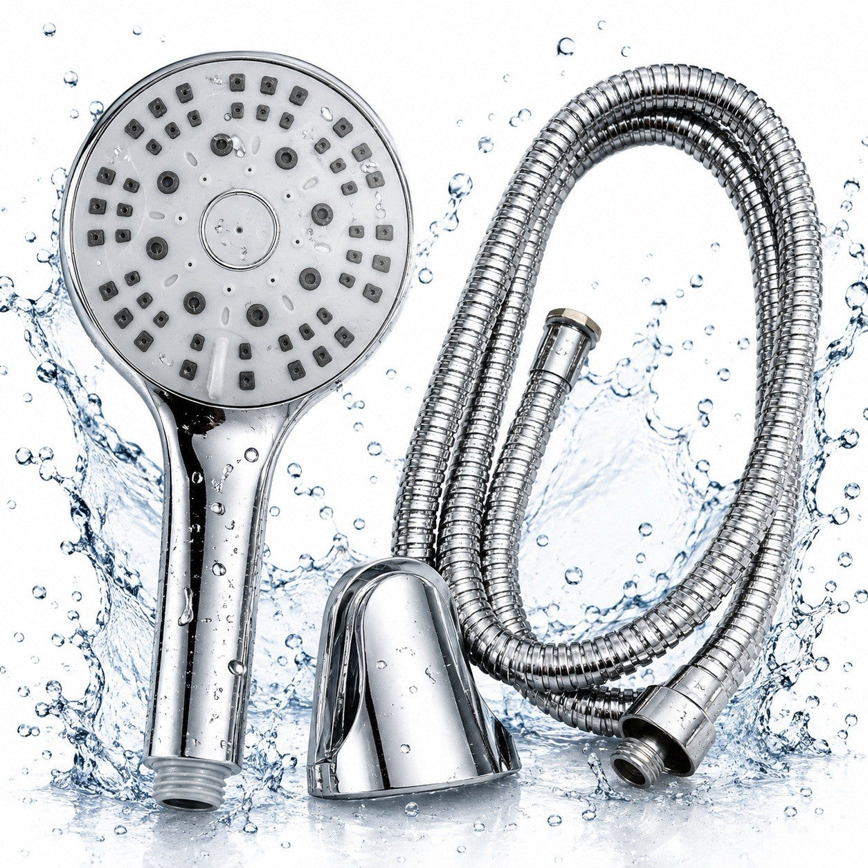 Senior Sanitary Wares Handheld Shower Head Hose Holder Chrome X6222027
