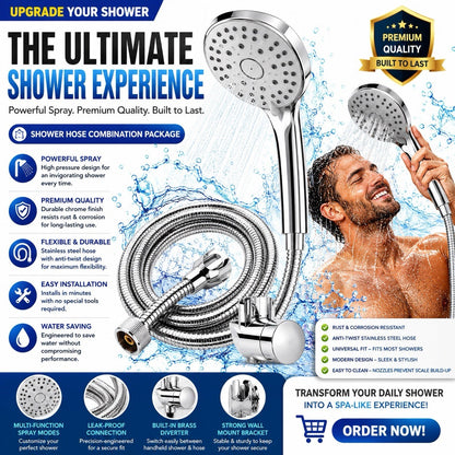 Senior Sanitary Wares Handheld Shower Head Hose Holder Chrome X6222027 - Lumi and Leo
