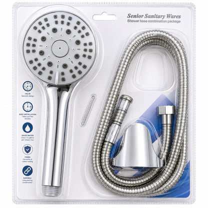 Senior Sanitary Wares Handheld Shower Head Hose Holder Chrome X6222027 - Lumi and Leo