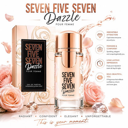 Seven Five Seven Dazzle Pour Femme Eau de Parfum Women 100ml Spray - Lumi and Leo