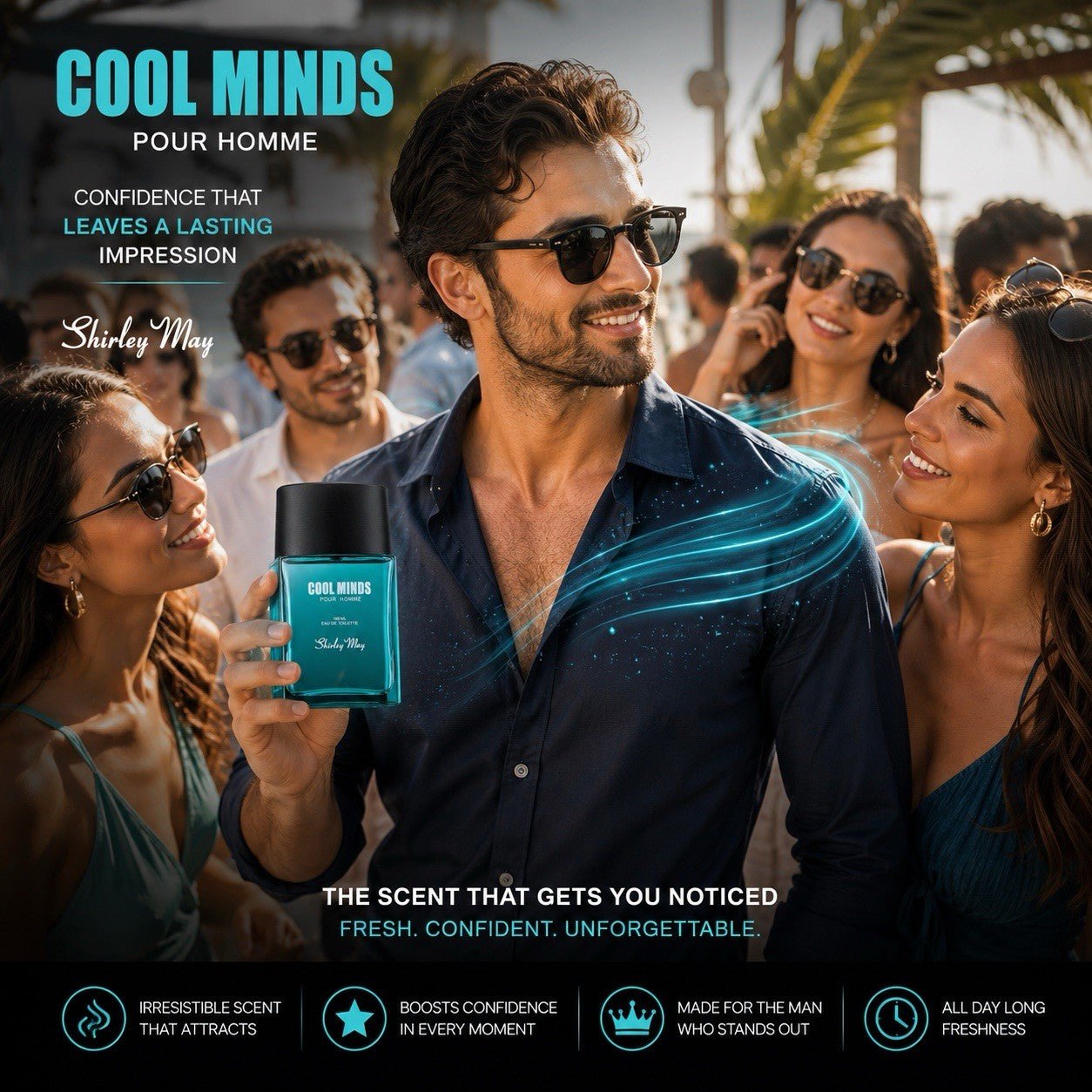 Shirley May Cool Minds for Men Eau de Toilette Spray 100ml New in Box