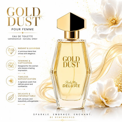 Shirley May Deluxe Gold Dust Eau de Toilette Women 100ml Natural Spray - Lumi and Leo
