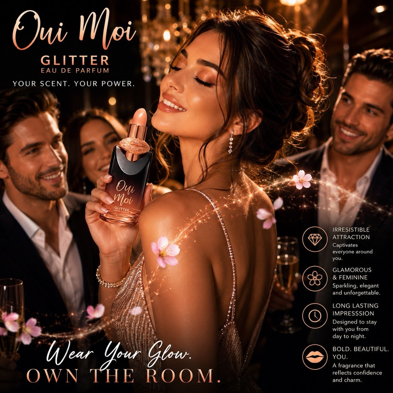Shirley May Deluxe Oui Moi Glitter Eau de Parfum Women 100ml Spray - Lumi and Leo
