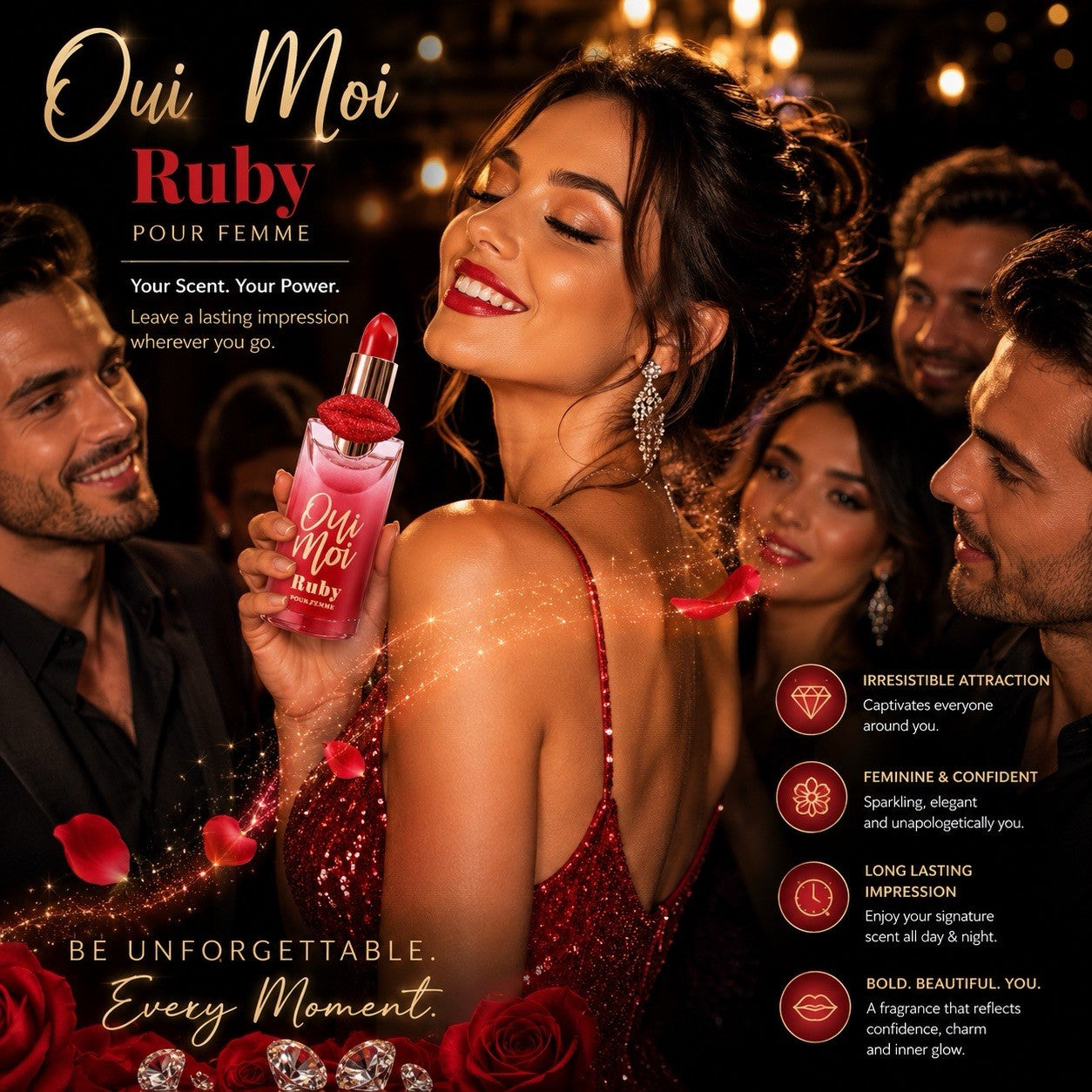Shirley May Deluxe Oui Moi Ruby Eau de Parfum Women 100ml Spray - Lumi and Leo