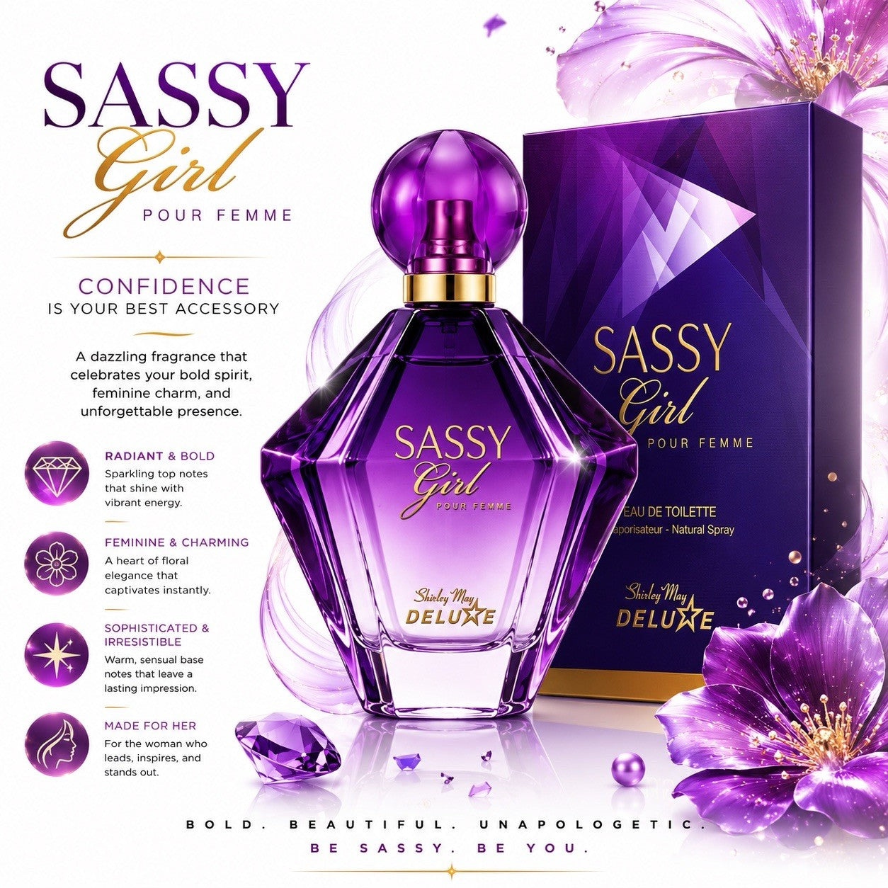 Shirley May Deluxe Sassy Girl Eau de Toilette for Women 100ml Spray