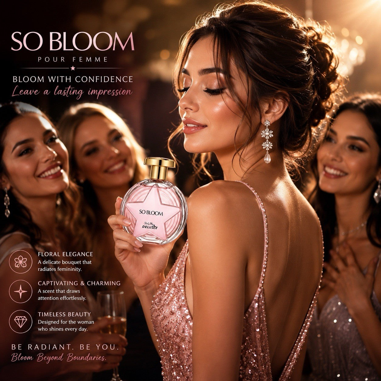 Shirley May Deluxe So Bloom Eau de Toilette Women 100ml Floral Spray - Lumi and Leo