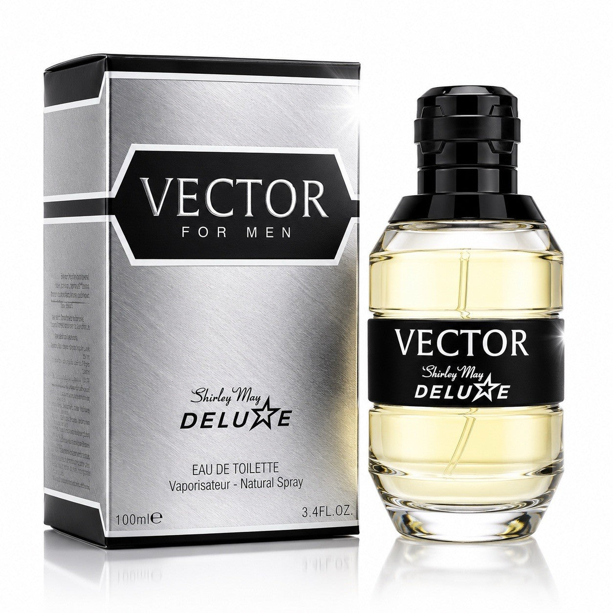 Shirley May Deluxe Vector For Men Eau de Toilette Spray 100ml New in Box - Lumi and Leo