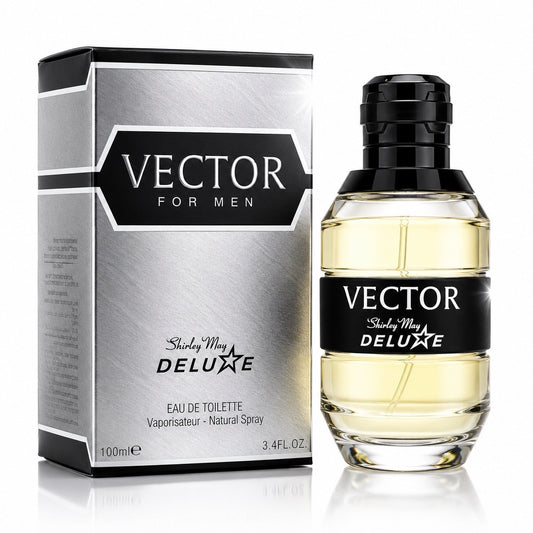 Shirley May Deluxe Vector For Men Eau de Toilette Spray 100ml New in Box - Lumi and Leo