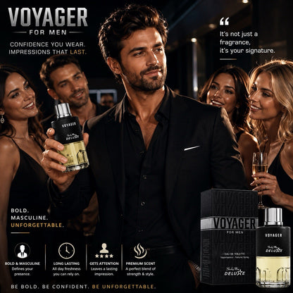 Shirley May Deluxe Voyager For Men Eau de Toilette Spray 100ml New in Box - Lumi and Leo