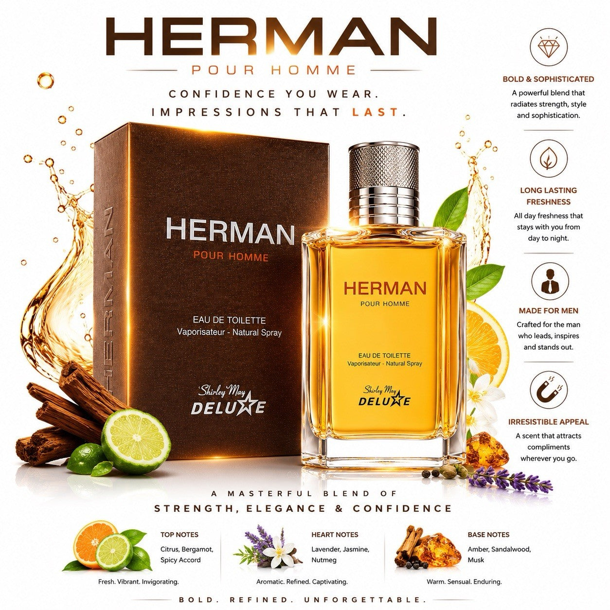 Shirley May Men’s Cologne 4 Pack EDT 100ml Cross Voyager Vector Herman - Lumi and Leo