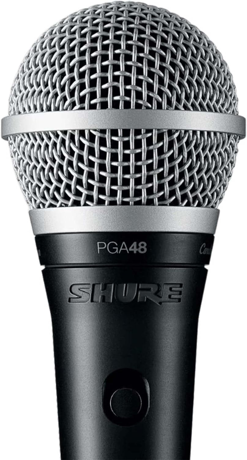 Shure - PGA48-QTR - Cardioid Dynamic Vocal Microphone with XLR to 1/4" Cable - Lumi and Leo