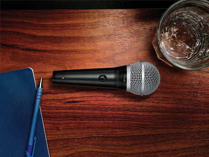 Shure - PGA48-QTR - Cardioid Dynamic Vocal Microphone with XLR to 1/4" Cable - Lumi and Leo