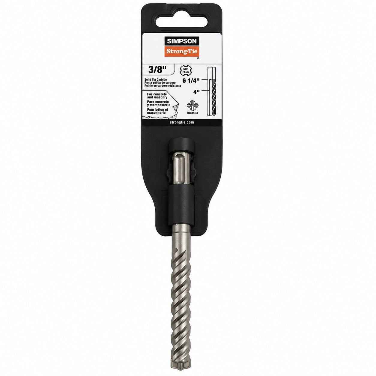 Simpson Strong-Tie 3/8" x 6-1/4" SDS Plus Carbide Masonry Drill Bit New - Lumi and Leo
