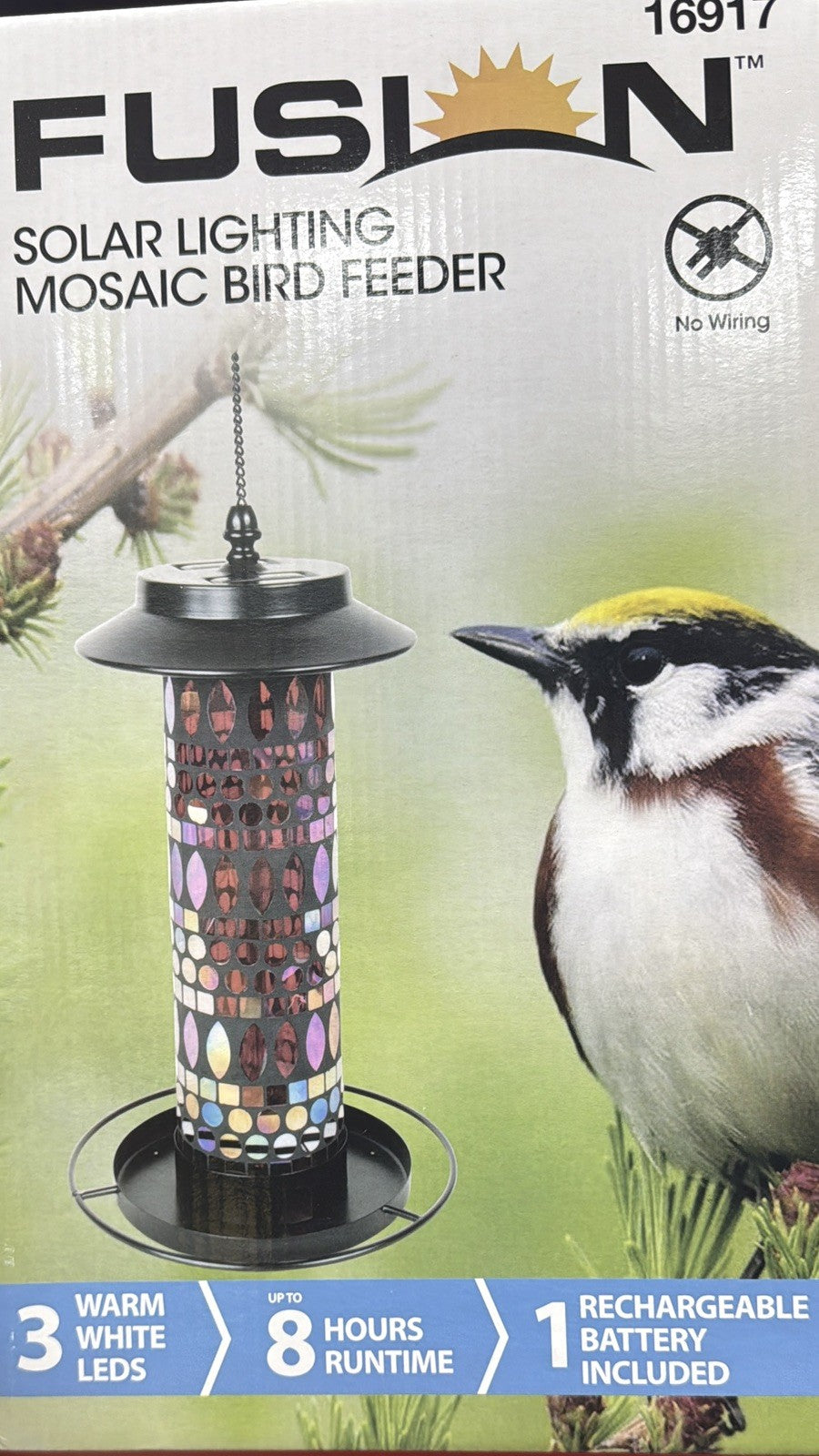 Solar Bird Feeder for Outdoors Hanging Hummingbird Feeders Wild Bird Feeder