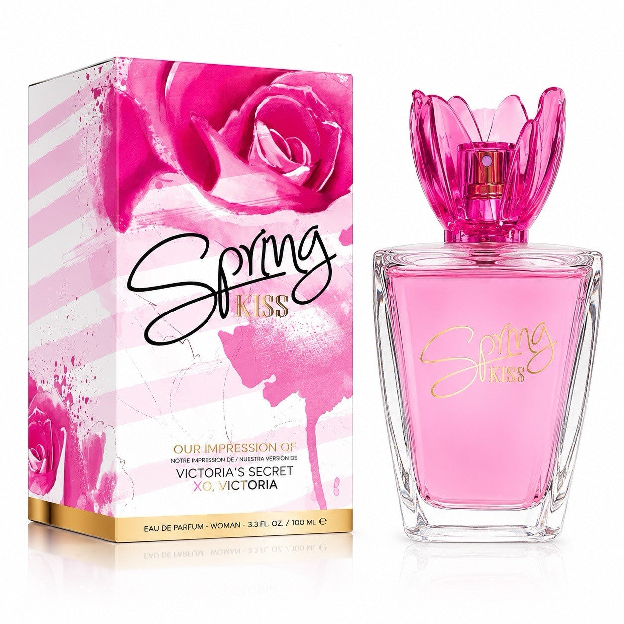 Spring Kiss Eau de Parfum Women 100ml Floral Long Lasting Fragrance Spray - Lumi and Leo