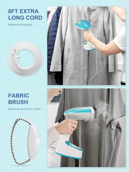 Steamer for Clothes, 1200W Foldable Clothes Steamer, Handheld Garment Steamer - Lumi and Leo
