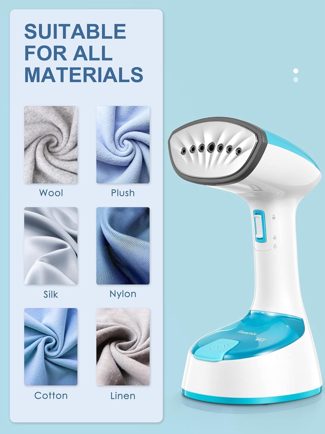Steamer for Clothes, 1200W Foldable Clothes Steamer, Handheld Garment Steamer
