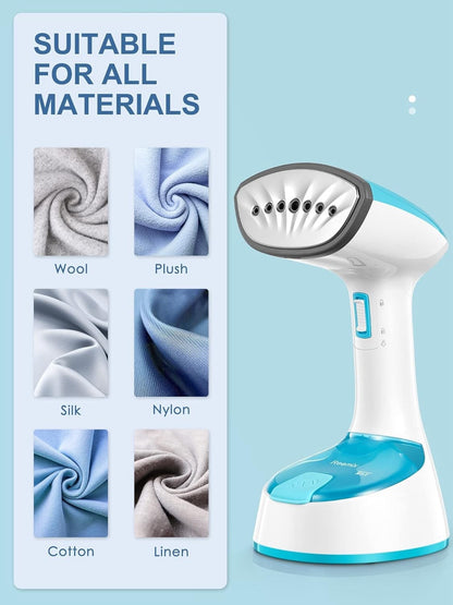 Steamer for Clothes, 1200W Foldable Clothes Steamer, Handheld Garment Steamer - Lumi and Leo