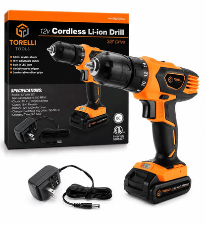 TORELLI 12V Cordless Drill Driver Kit $44 – New - Lumi and Leo