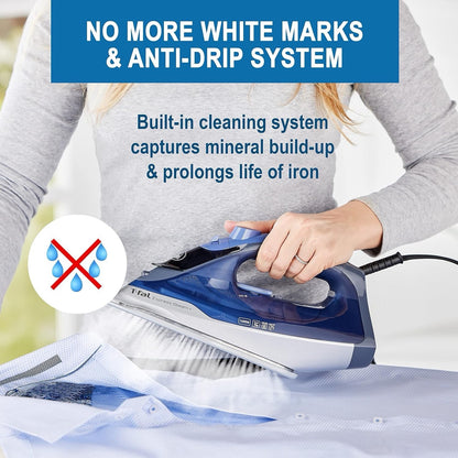 Tefal Express Steam, Steam Iron, 190 g/min Steam Boost, 45 g/min Continuous - Lumi and Leo
