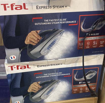 Tefal Express Steam, Steam Iron, 190 g/min Steam Boost, 45 g/min Continuous - Lumi and Leo