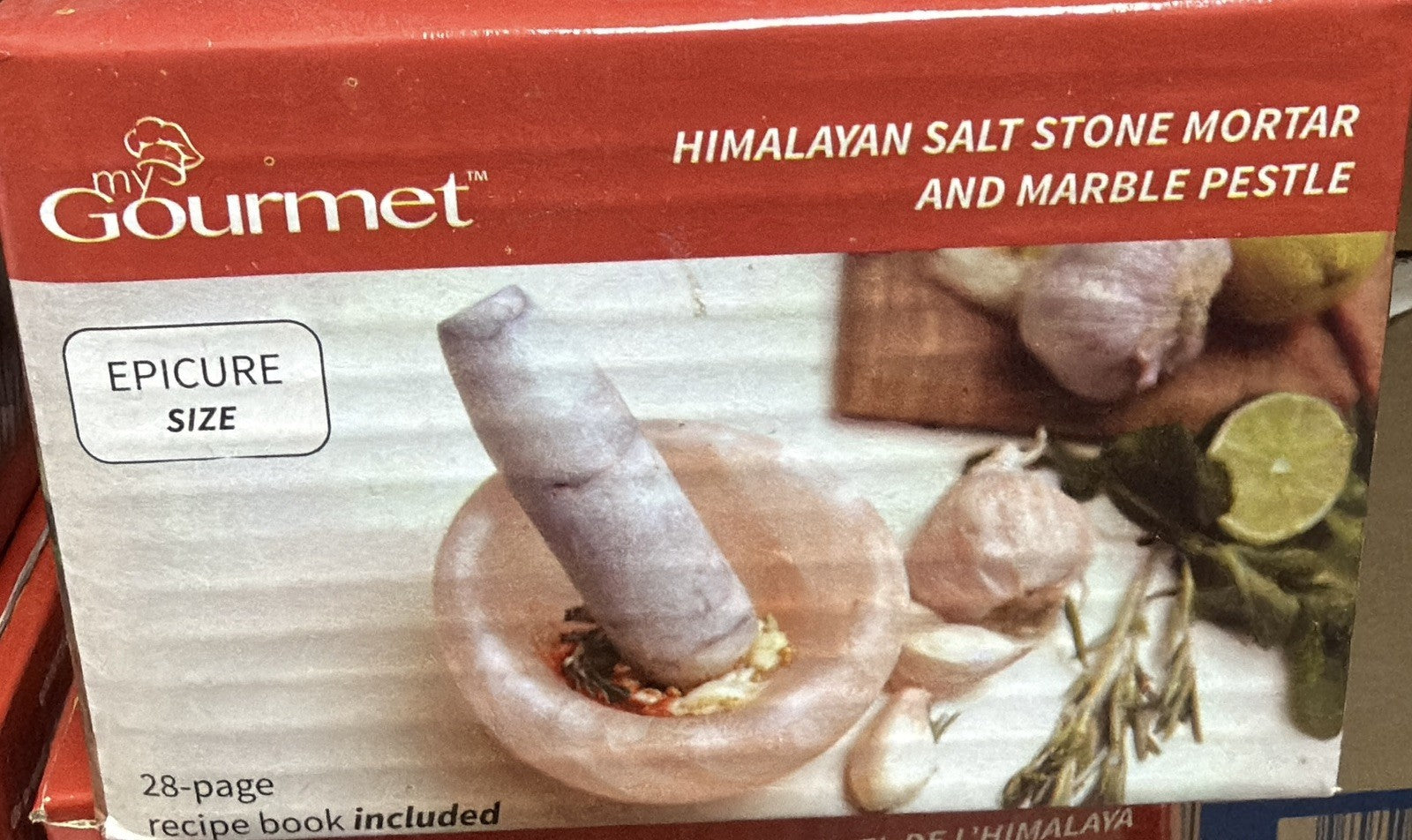 Title: MyGourmet Himalayan Salt Mortar & Marble Pestle Set