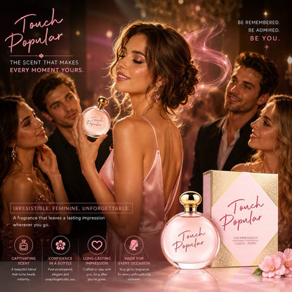 Touch Popular Eau de Parfum 100ml 3.4 fl oz for Women New in Box - Lumi and Leo