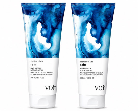 Vor Voir Rhythm Of The Rain Hair Masque & Scalp Detox Full Size 6.8 floz 2 pack - Lumi and Leo
