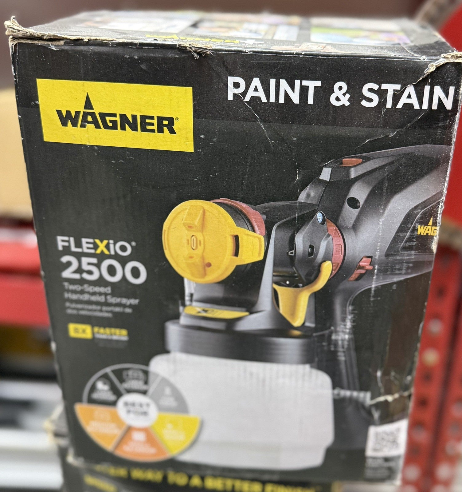 Wagner FLEXiO 2500 Paint & Stain Sprayer HVLP Indoor Outdoor Tested & Working