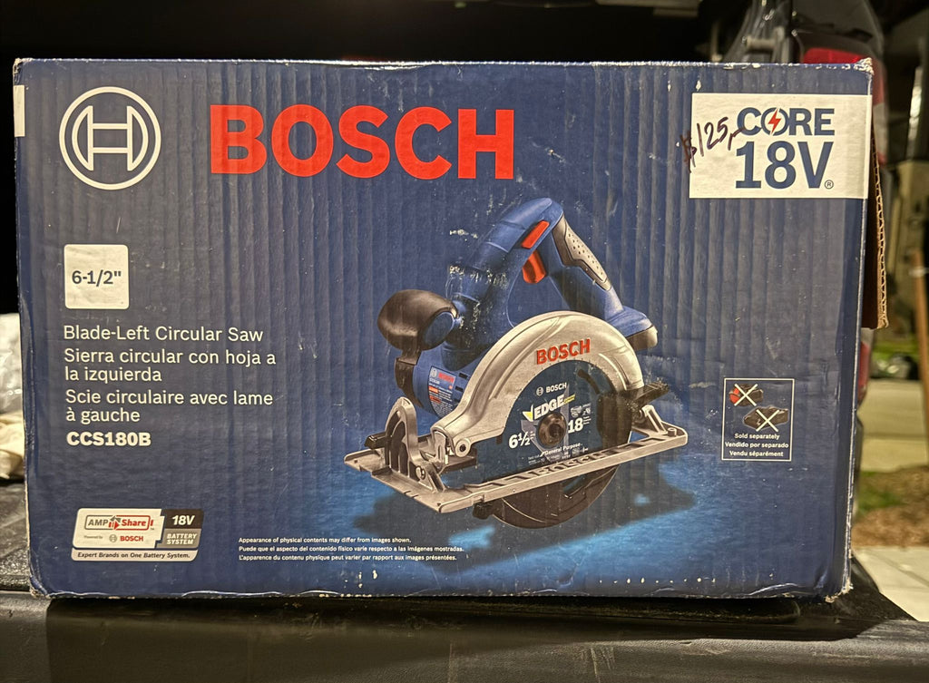 New Open Box-BOSCH 18V CORDLESS 6-1/2" CIRCULAR SAW