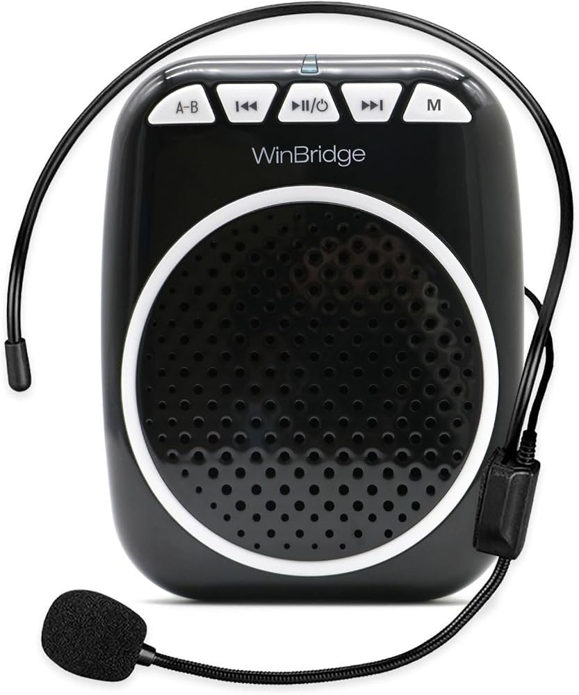 WinBridge Megaphone Speaker for Teachers-with Headset Microphone-WB001 - Lumi and Leo