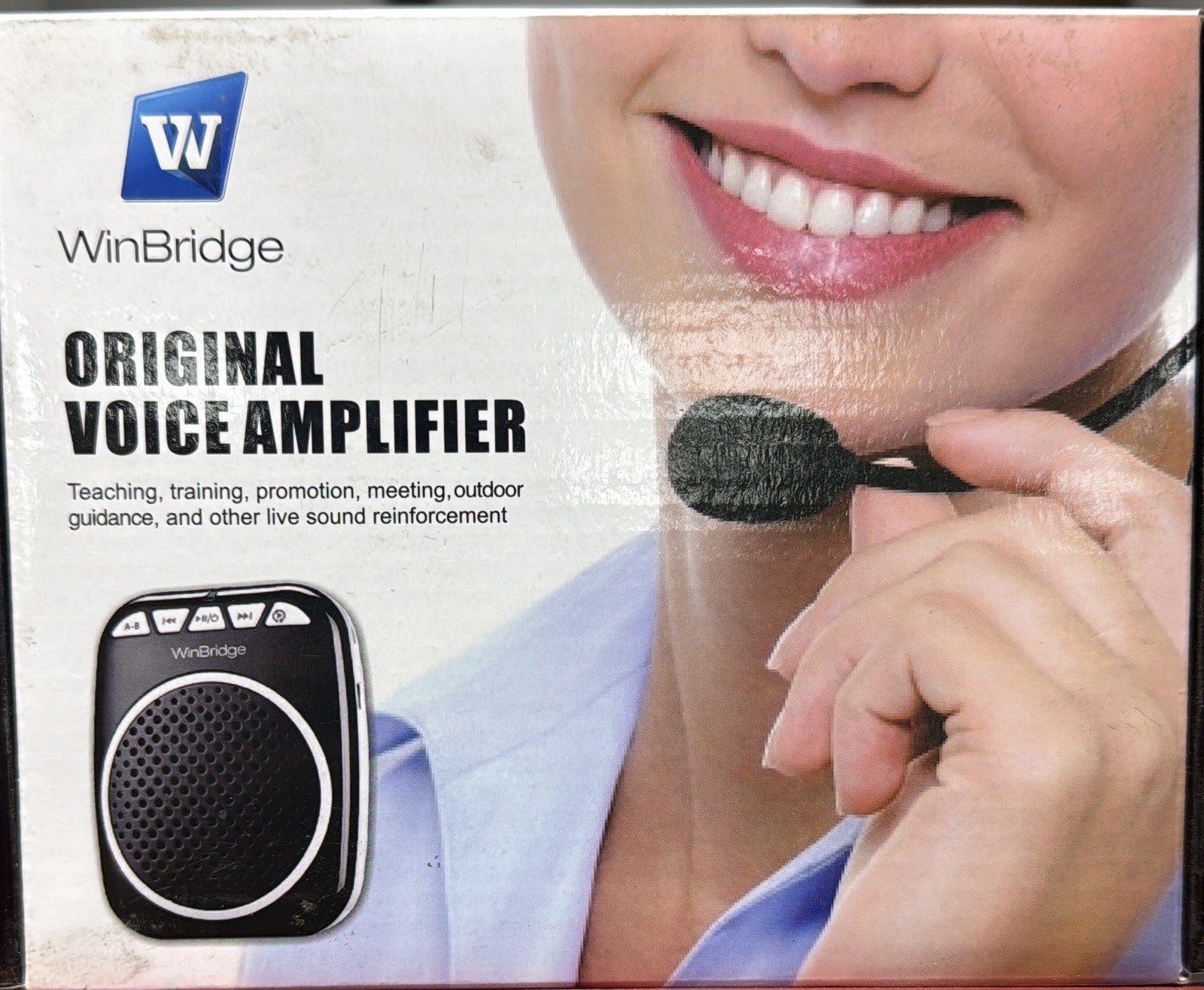 WinBridge Megaphone Speaker for Teachers-with Headset Microphone-WB001