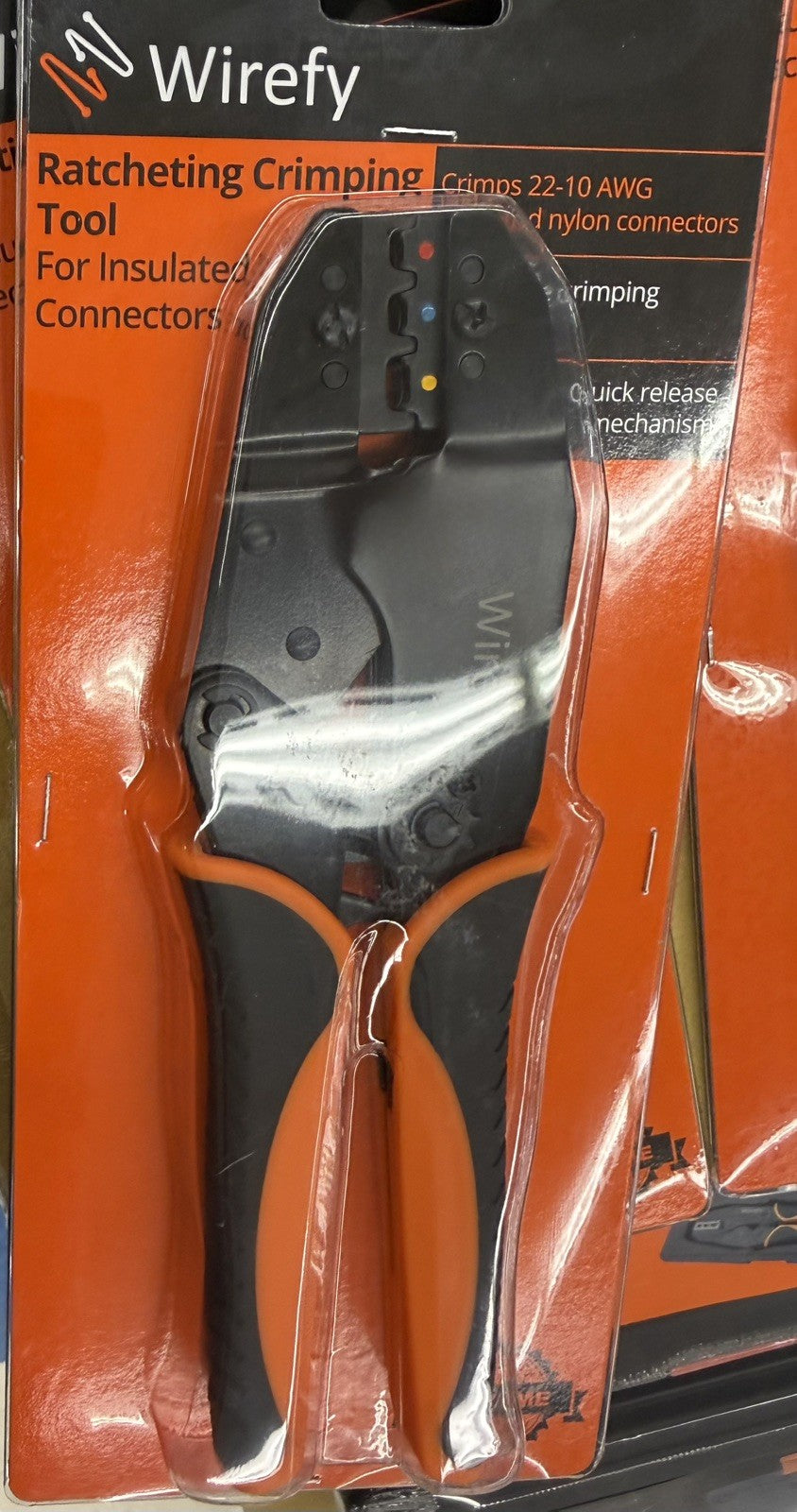 Wirefy Ratcheting Crimping Tool 22-10 AWG Insulated Wire Terminal Crimper New - Lumi and Leo