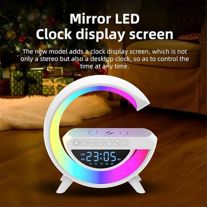 Wireless Charging Table Lamp Multifunctional Bluetooth Speaker & Alarm Clock ... - Lumi and Leo