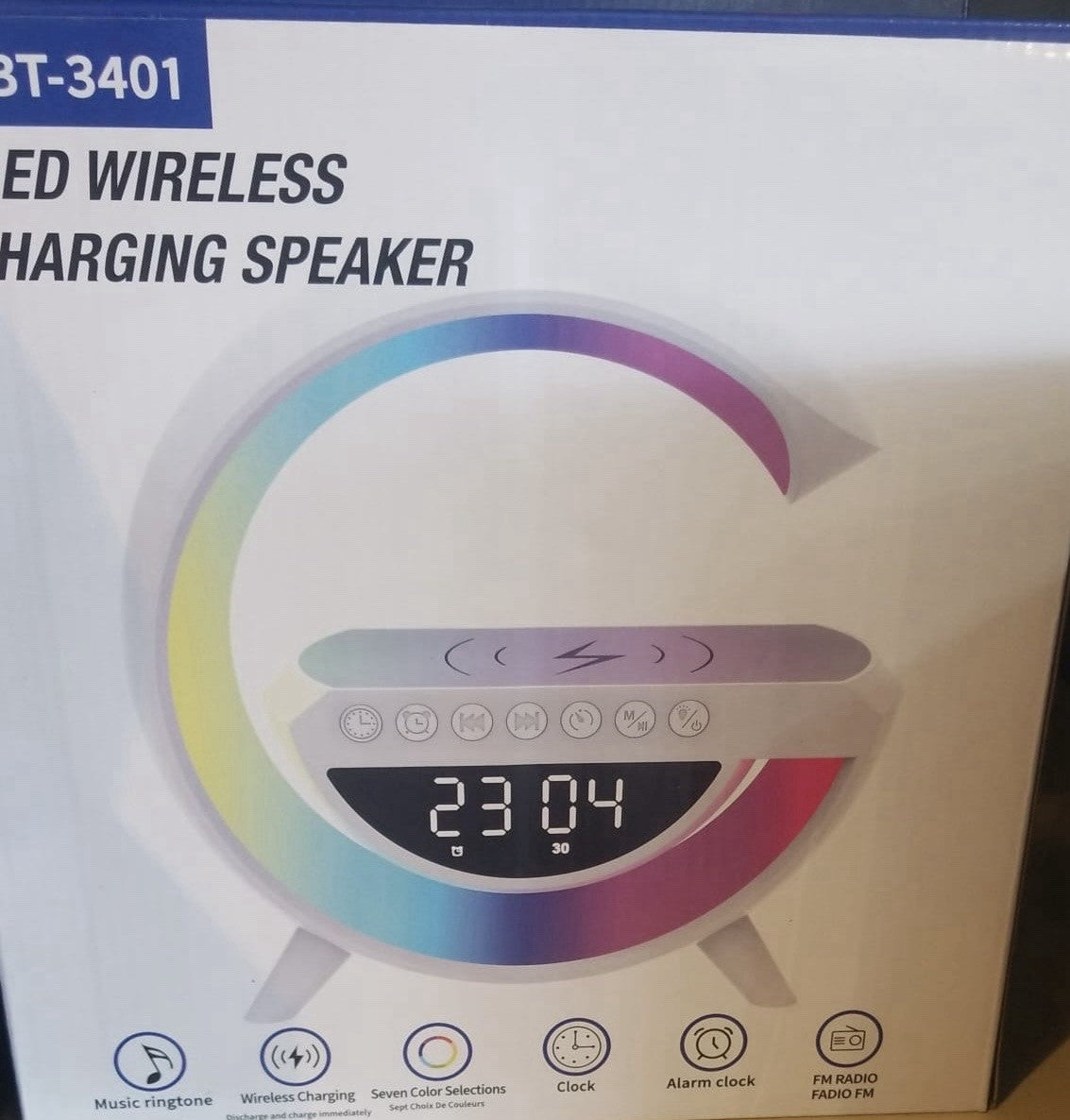 Wireless Charging Table Lamp Multifunctional Bluetooth Speaker & Alarm Clock ... - Lumi and Leo