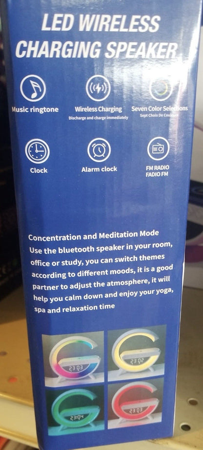 Wireless Charging Table Lamp Multifunctional Bluetooth Speaker & Alarm Clock ... - Lumi and Leo