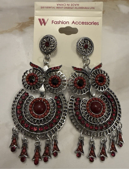 Women's Fashion Earrings Set 8 Pairs Vintage Boho Dangle Stud Gold Tone Jewelry - Lumi and Leo