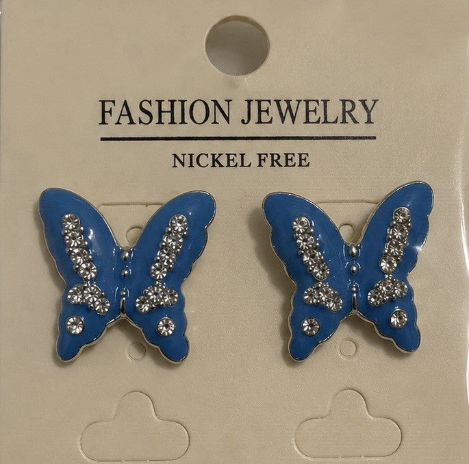 Women's Fashion Stud Earrings Elegant Floral Design Gold Tone Nickel Free Gift