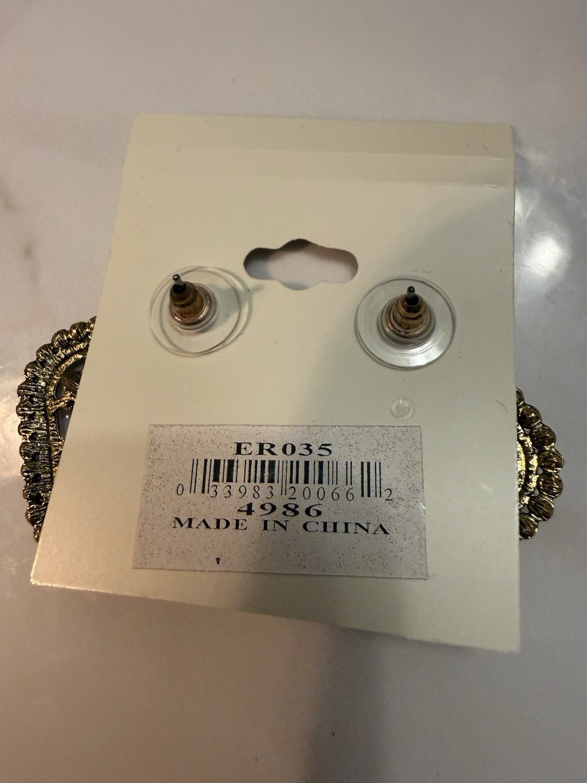 Women's Fashion Stud Earrings Elegant Floral Design Gold Tone Nickel Free Gift