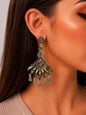 Women's Fashion Stud Earrings Elegant Floral Design Gold Tone Nickel Free Gift - Lumi and Leo