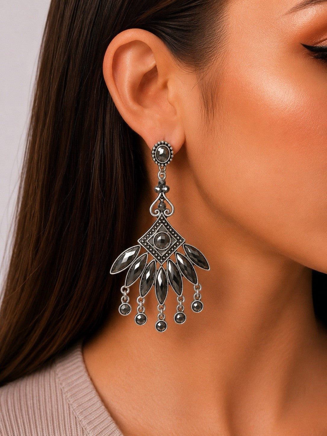 Women's Fashion Stud Earrings Elegant Floral Design Gold Tone Nickel Free Gift - Lumi and Leo