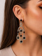 Women's Fashion Stud Earrings Elegant Floral Design Gold Tone Nickel Free Gift - Lumi and Leo