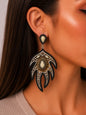 Women's Fashion Stud Earrings Elegant Floral Design Gold Tone Nickel Free Gift - Lumi and Leo