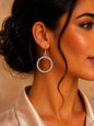 Women's Fashion Stud Earrings Elegant Floral Design Gold Tone Nickel Free Gift - Lumi and Leo