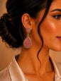 Women's Fashion Stud Earrings Elegant Floral Design Gold Tone Nickel Free Gift - Lumi and Leo