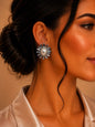 Women's Fashion Stud Earrings Elegant Floral Design Gold Tone Nickel Free Gift - Lumi and Leo
