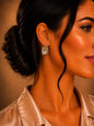 Women's Fashion Stud Earrings Elegant Floral Design Gold Tone Nickel Free Gift - Lumi and Leo