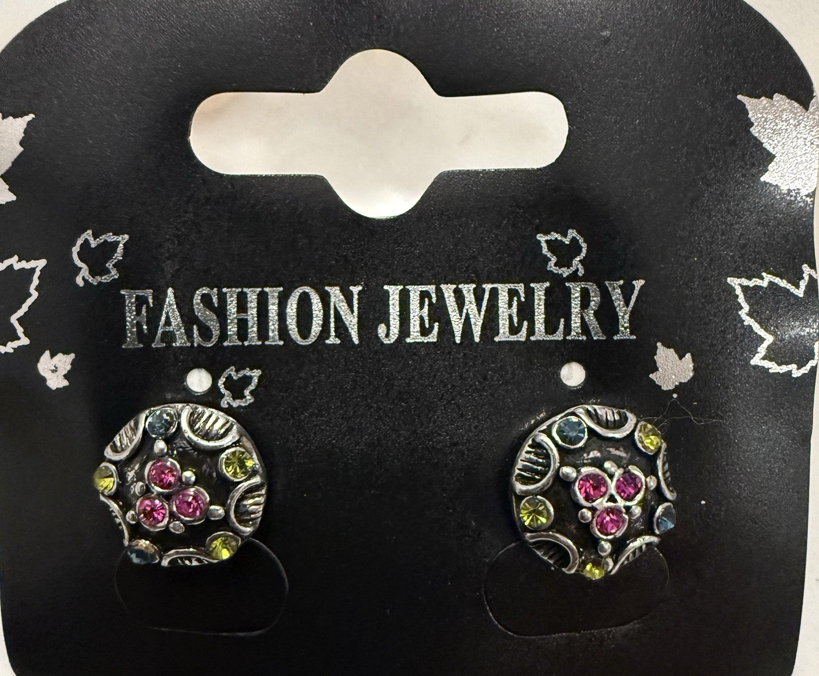 Women's Fashion Stud Earrings Elegant Floral Design Gold Tone Nickel Free Gift