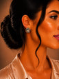 Women's Fashion Stud Earrings Elegant Floral Design Gold Tone Nickel Free Gift - Lumi and Leo